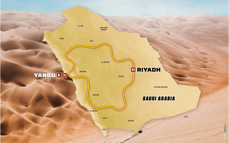 Dakar Rally 2026 map
