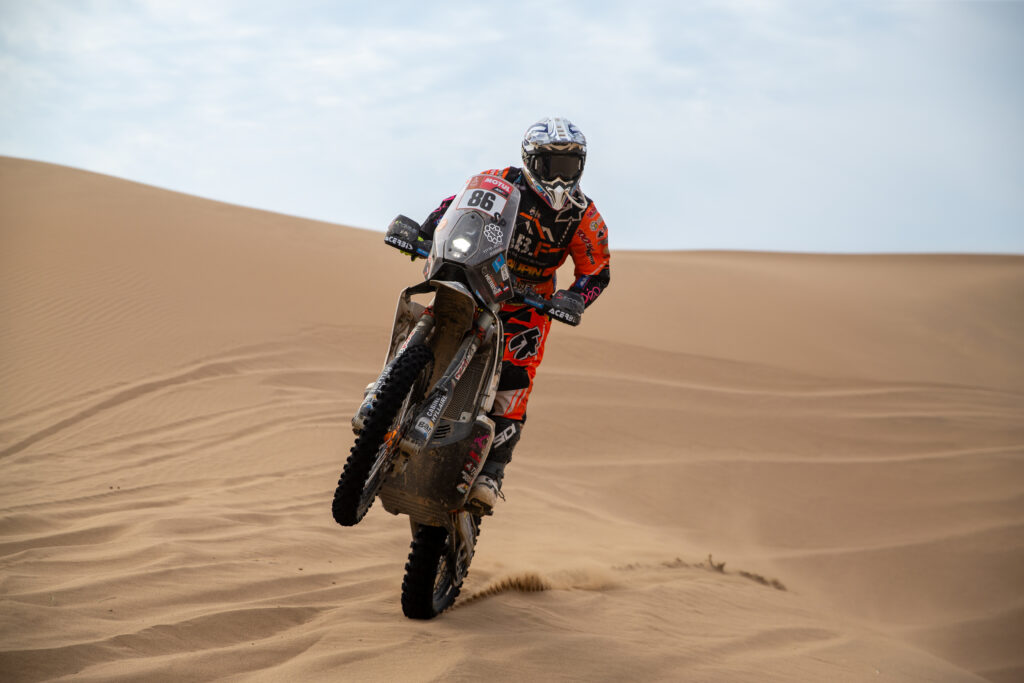 Dakar Rally motorcycle driver