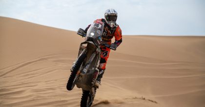 Dakar Rally motorcycle driver